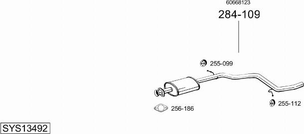 Bosal SYS13492 - Impianto gas scarico autozon.pro