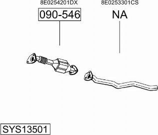 Bosal SYS13501 - Impianto gas scarico autozon.pro