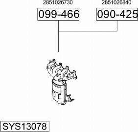 Bosal SYS13078 - Impianto gas scarico autozon.pro