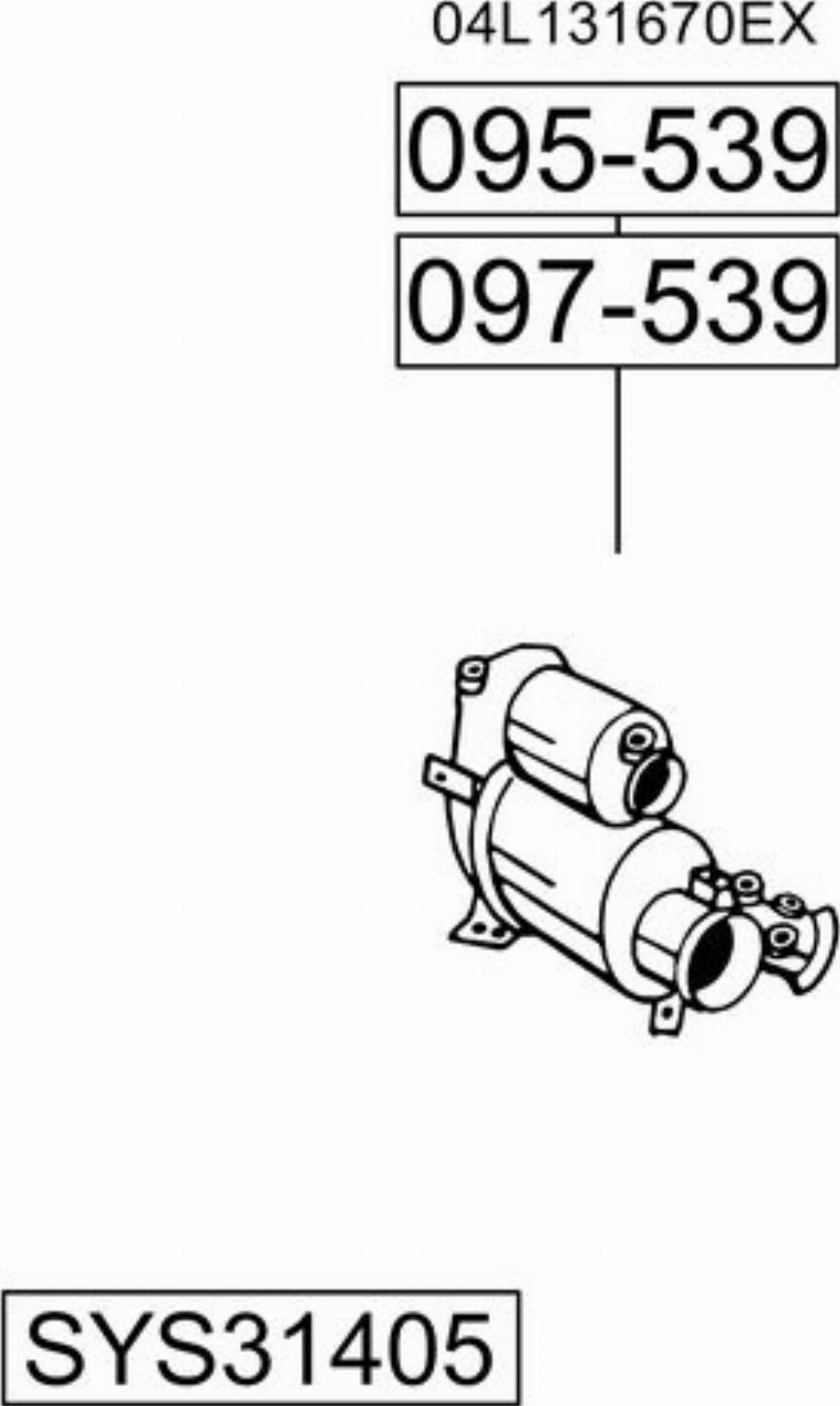 Bosal SYS31405 - Impianto gas scarico autozon.pro