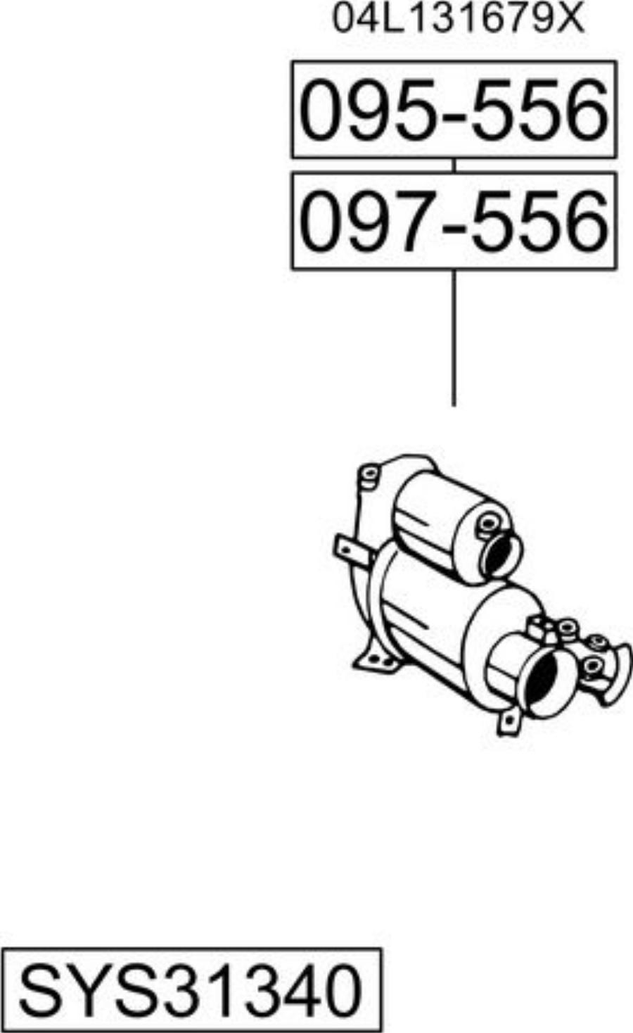 Bosal SYS31340 - Impianto gas scarico autozon.pro