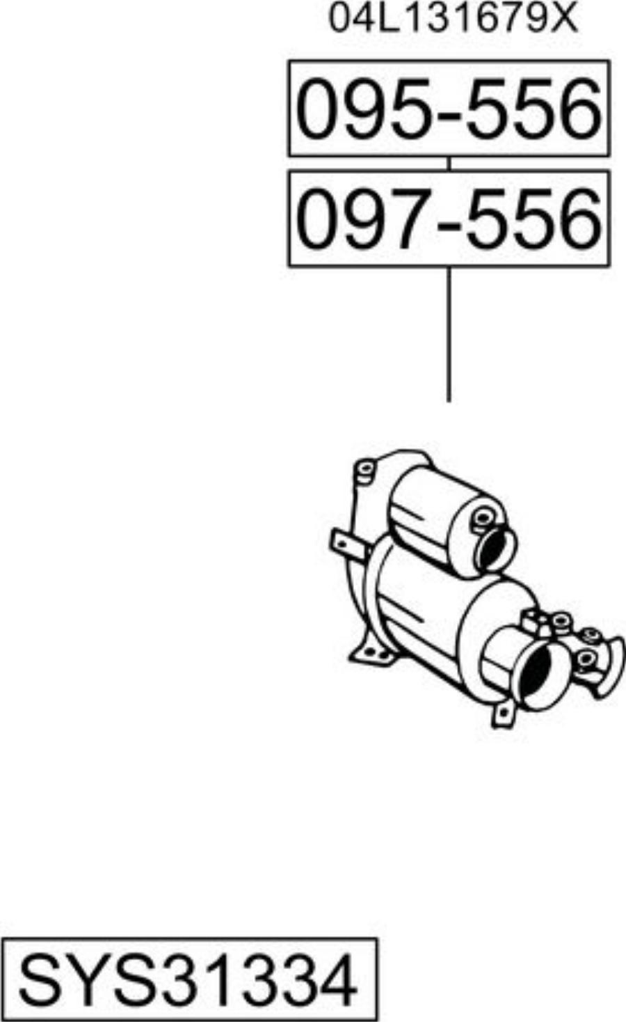 Bosal SYS31334 - Impianto gas scarico autozon.pro