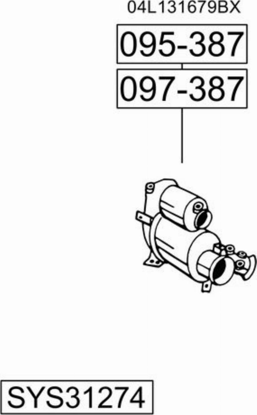 Bosal SYS31274 - Impianto gas scarico autozon.pro