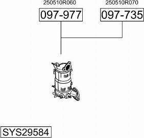 Bosal SYS29584 - Impianto gas scarico autozon.pro