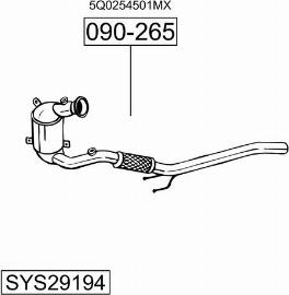 Bosal SYS29194 - Impianto gas scarico autozon.pro