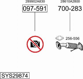 Bosal SYS29874 - Impianto gas scarico autozon.pro