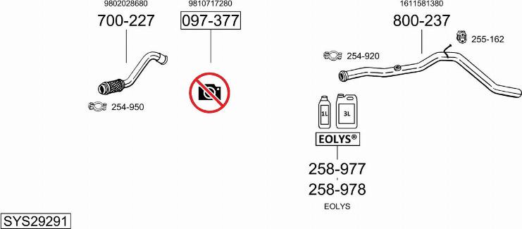 Bosal SYS29291 - Impianto gas scarico autozon.pro