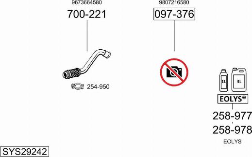 Bosal SYS29242 - Impianto gas scarico autozon.pro