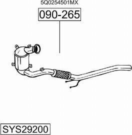 Bosal SYS29200 - Impianto gas scarico autozon.pro