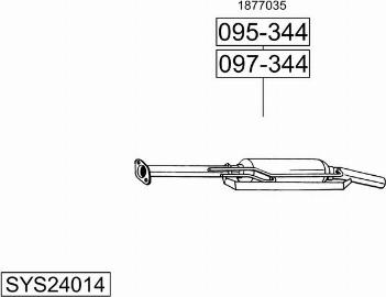 Bosal SYS24014 - Impianto gas scarico autozon.pro