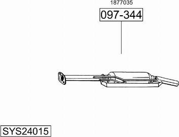 Bosal SYS24015 - Impianto gas scarico autozon.pro