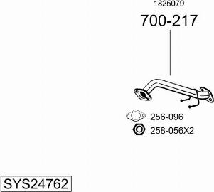 Bosal SYS24762 - Impianto gas scarico autozon.pro