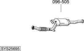 Bosal SYS25695 - Impianto gas scarico autozon.pro