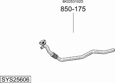 Bosal SYS25606 - Impianto gas scarico autozon.pro