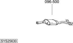 Bosal SYS25630 - Impianto gas scarico autozon.pro