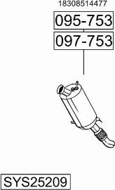 Bosal SYS25209 - Impianto gas scarico autozon.pro