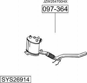 Bosal SYS26914 - Impianto gas scarico autozon.pro