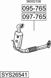 Bosal SYS26541 - Impianto gas scarico autozon.pro