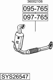 Bosal SYS26547 - Impianto gas scarico autozon.pro