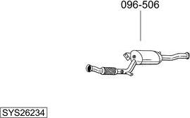 Bosal SYS26234 - Impianto gas scarico autozon.pro