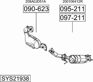 Bosal SYS21938 - Impianto gas scarico autozon.pro