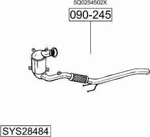 Bosal SYS28484 - Impianto gas scarico autozon.pro