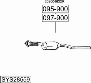 Bosal SYS28559 - Impianto gas scarico autozon.pro