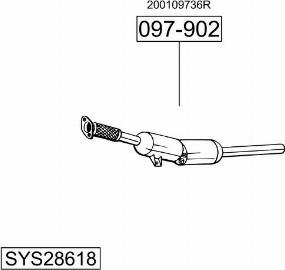 Bosal SYS28618 - Impianto gas scarico autozon.pro