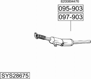 Bosal SYS28675 - Impianto gas scarico autozon.pro