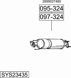 Bosal SYS23435 - Impianto gas scarico autozon.pro