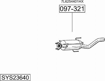 Bosal SYS23640 - Impianto gas scarico autozon.pro