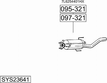 Bosal SYS23641 - Impianto gas scarico autozon.pro