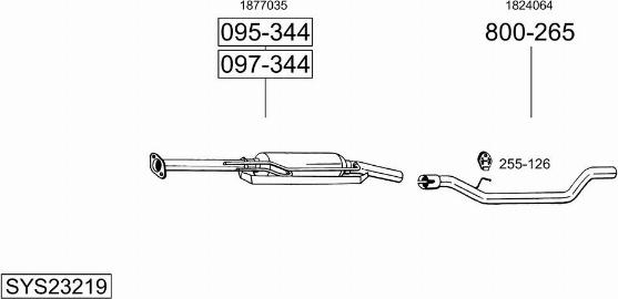 Bosal SYS23219 - Impianto gas scarico autozon.pro