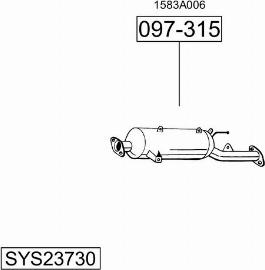 Bosal SYS23730 - Impianto gas scarico autozon.pro