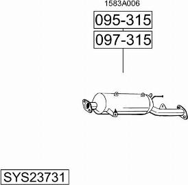 Bosal SYS23731 - Impianto gas scarico autozon.pro