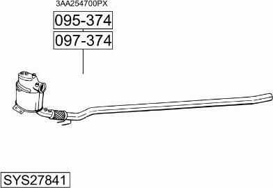 Bosal SYS27841 - Impianto gas scarico autozon.pro