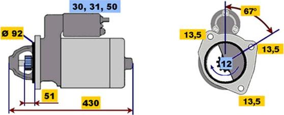 BOSCH 9 000 453 068 - Motorino d'avviamento autozon.pro