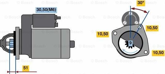 BOSCH 9 000 083 065 - Motorino d'avviamento autozon.pro