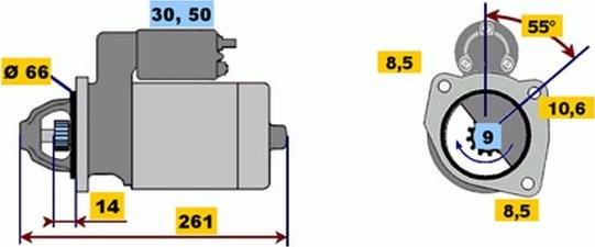 BOSCH 9 000 141 111 - Motorino d'avviamento autozon.pro