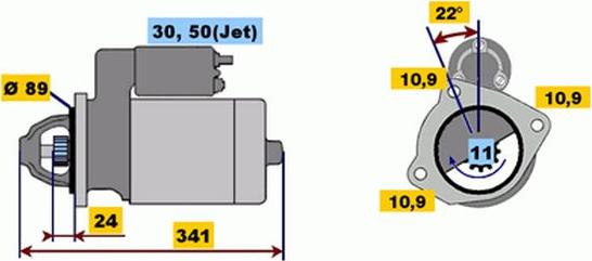 BOSCH 9 000 143 410 - Motorino d'avviamento autozon.pro