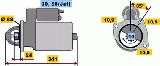 BOSCH 9 000 143 601 - Motorino d'avviamento autozon.pro