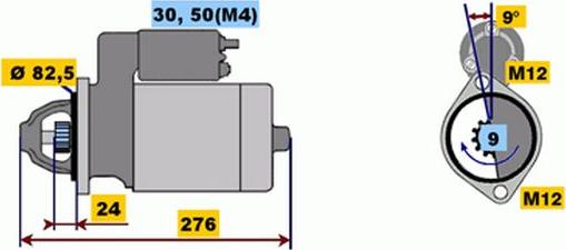 BOSCH 9 000 331 419 - Motorino d'avviamento autozon.pro