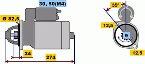 BOSCH 9 000 331 418 - Motorino d'avviamento autozon.pro