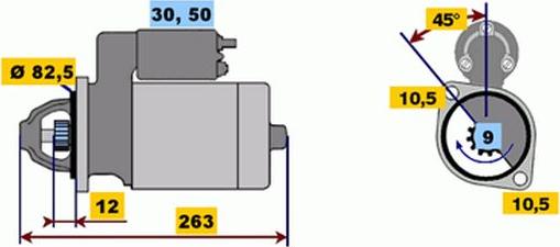 BOSCH 9 000 331 430 - Motorino d'avviamento autozon.pro