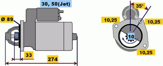 BOSCH 9 000 331 427 - Motorino d'avviamento autozon.pro