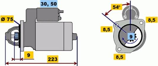 BOSCH 9 000 333 104 - Motorino d'avviamento autozon.pro