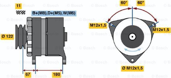 BOSCH 9 120 456 048 - Alternatore autozon.pro