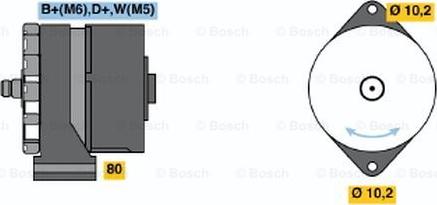 BOSCH 9 120 080 144 - Alternatore autozon.pro