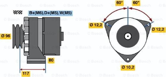 BOSCH 9 120 080 113 - Alternatore autozon.pro