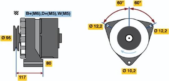 BOSCH 9 120 080 112 - Alternatore autozon.pro